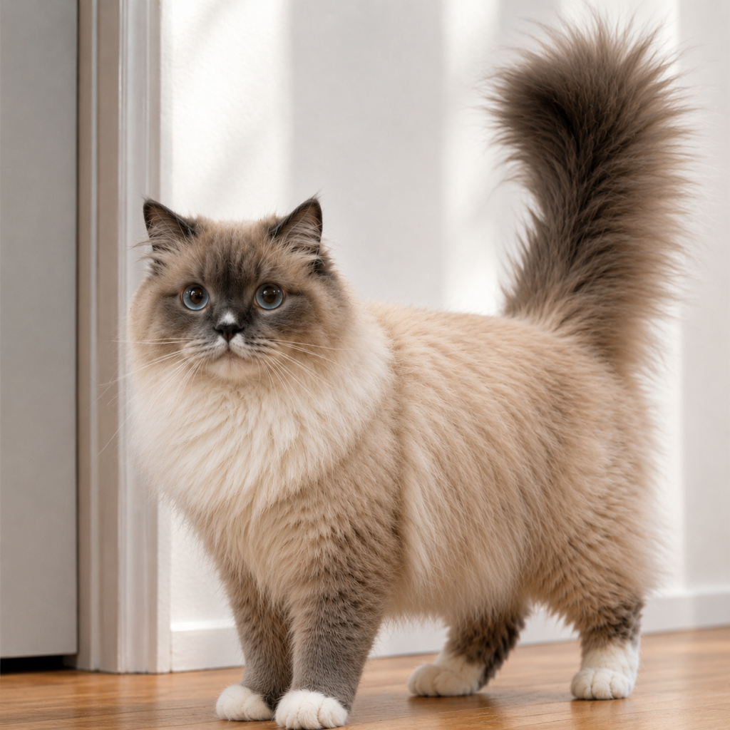 Magnificent large purebred Ragdoll sire with a spectacular plush coat, intensely deep blue eyes, and a sweet, laid-back personality. Magnificent large purebred Ragdoll sire with a spectacular plush coat, intensely deep blue eyes, and a sweet, laid-back personality.